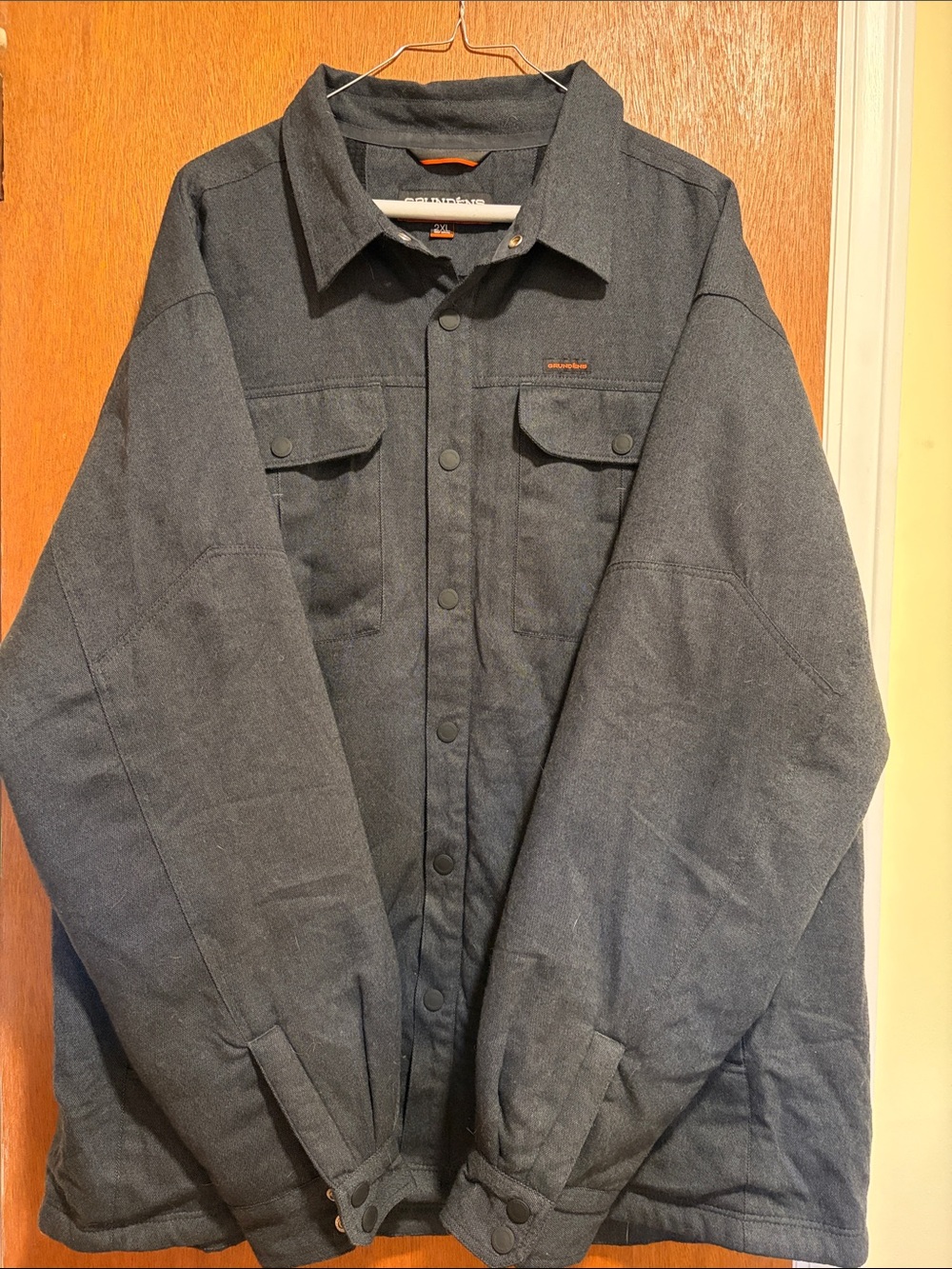 Grundens Heavyweight-Look Dark Gray Shirt Jacket